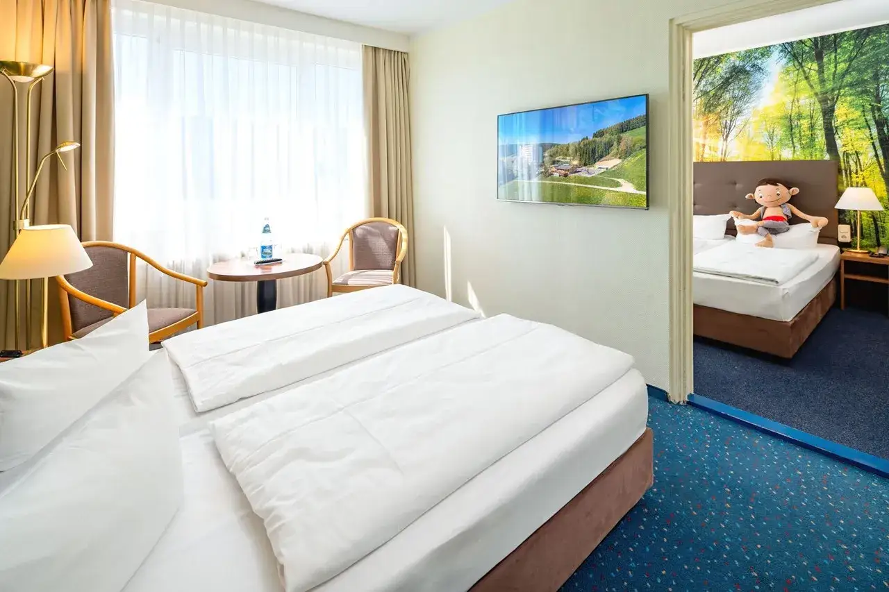 Ahorn Hotel Oberwiesenthal Zimmer mit Aussicht Fichtelberg