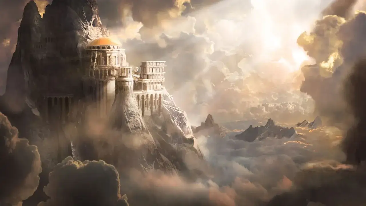 Mount Olympus Greece mythological view