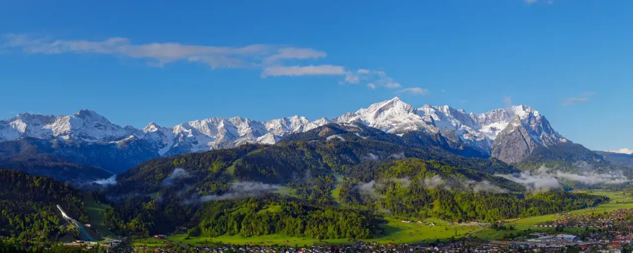 Zugspitze Gipfel Panorama Garmisch-Partenkirchen