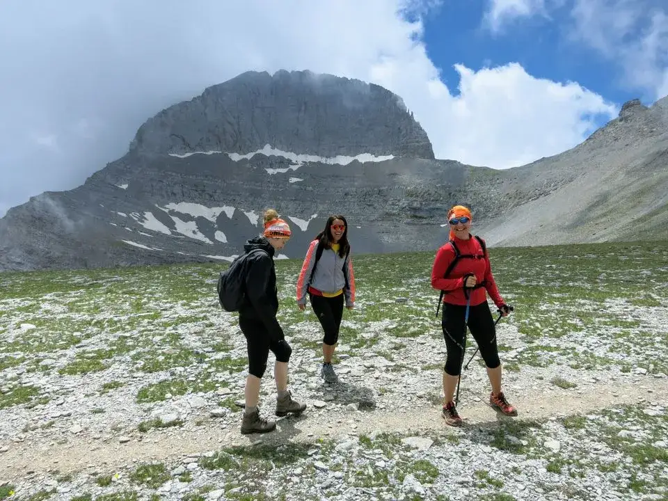 Hiking trail on Mount Olympus Greece