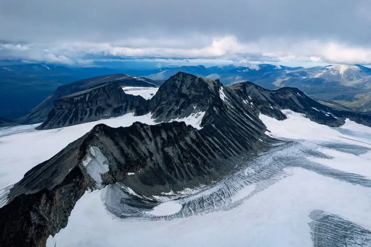 Galdh&oslash;piggen Bergpanorama Sommer Jotunheimen Norwegen